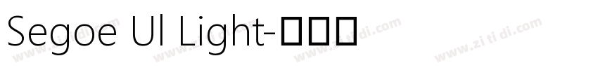 Segoe Ul Light字体转换